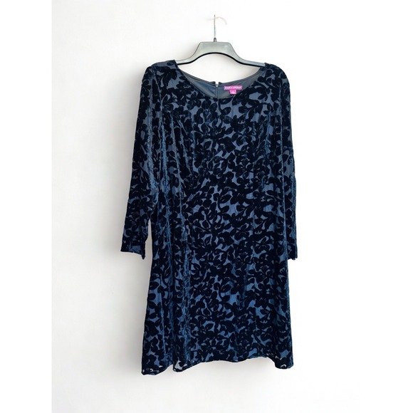 Jessica London Dresses & Skirts - Jessica London‎ Velvet Burnout Dress Black Dark Romantic Whimsigoth Sz 16 READ